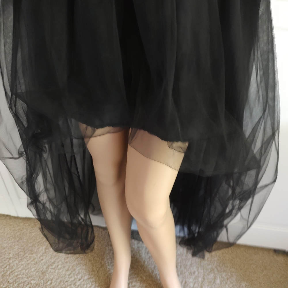 Halloween costume Idea Make It Goth,Tulle Tiered Layered maxi Mini skirt Black - Picture 11 of 11